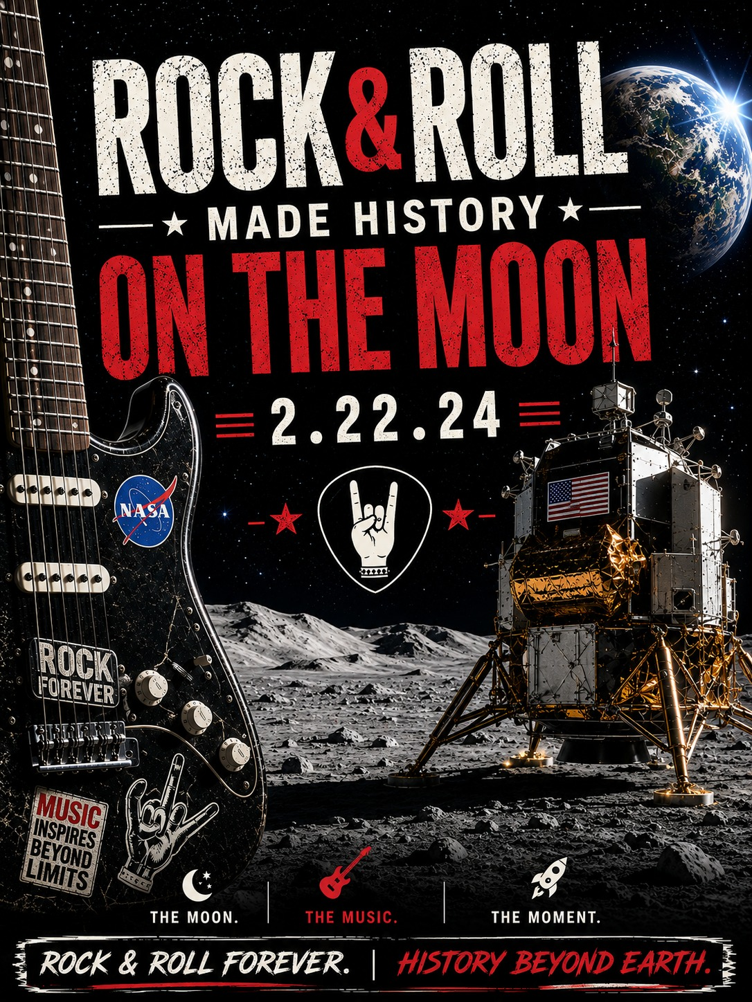 Rock & roll on the Moon